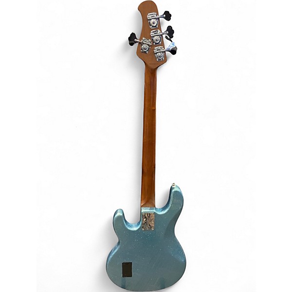 Used Sterling by Music Man Ray34 blue sparkle Electric Bass