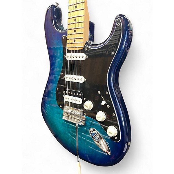 Used 2022 Fender Player LTD ED Blue Burst Solid Body