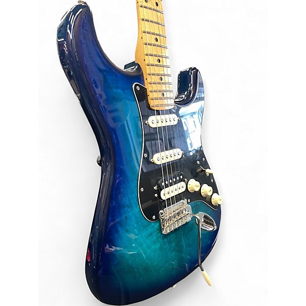 Used 2022 Fender Player LTD ED Blue Burst Solid Body Electric Guitar