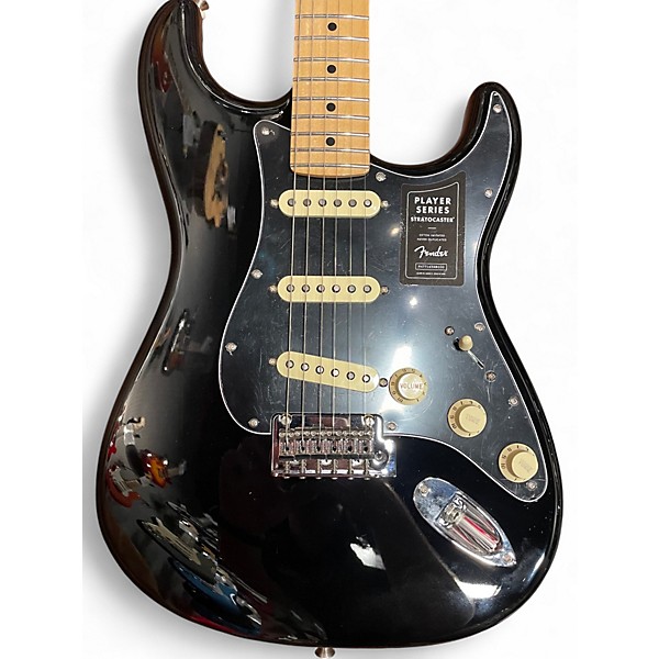 Used Fender Player Stratocaster BLACK Solid Body Electric