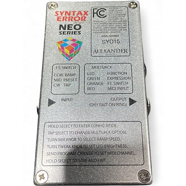 Used Alexander SYNTAX ERROR Effect Pedal