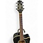 Used Takamine EF341C Black Acoustic Electric Guitar