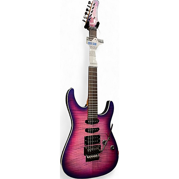 Used Greg Bennett Design by Samick SRK-3000 Magenta Edgeburst Solid Body Electric Guitar