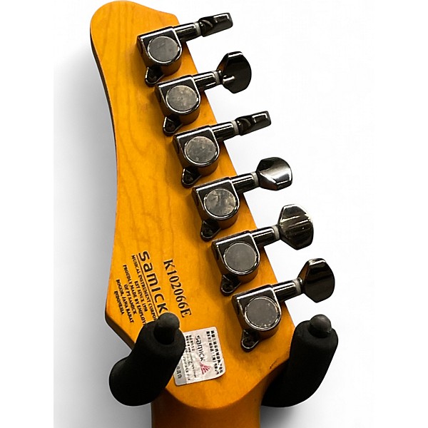 Used Greg Bennett Design by Samick SRK-3000 Magenta Edgeburst Solid Body Electric Guitar