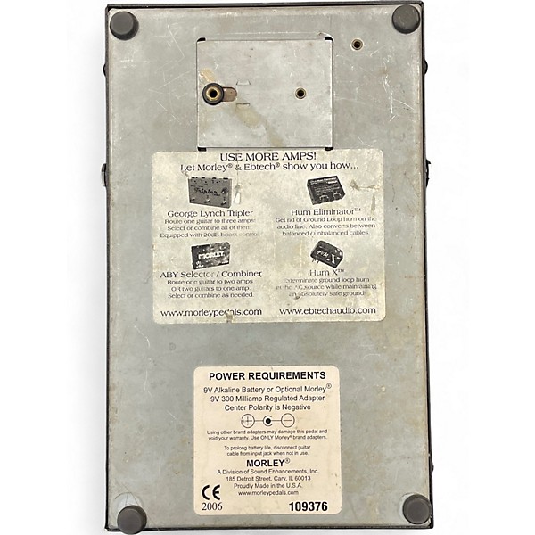 Used Morley DUAL BASS WAH Effect Pedal