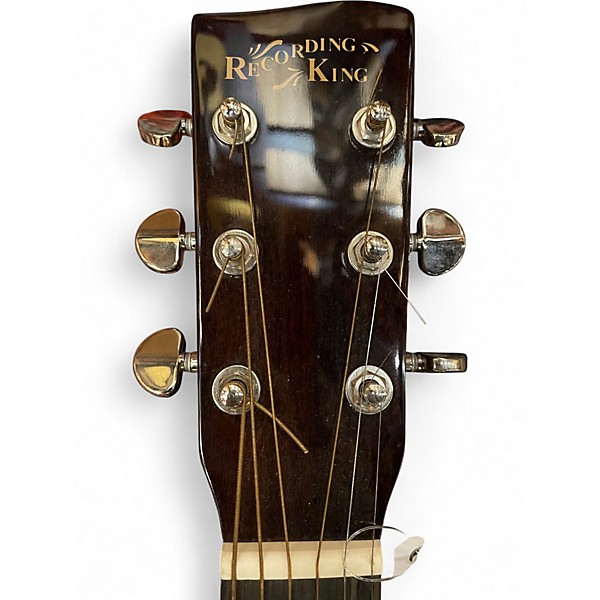 Used Recording King RGA-G6-CFE Gloss Natural Acoustic Electric Guitar
