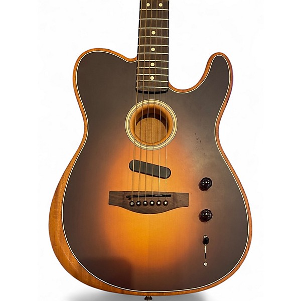 Used Fender Acoustasonic Player Telecaster SHADOW BURST Acoustic Electric Guitar