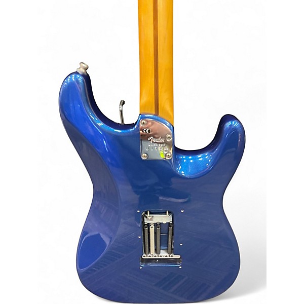 Used Fender American Ultra Stratocaster Metallic Blue Solid Body Electric Guitar