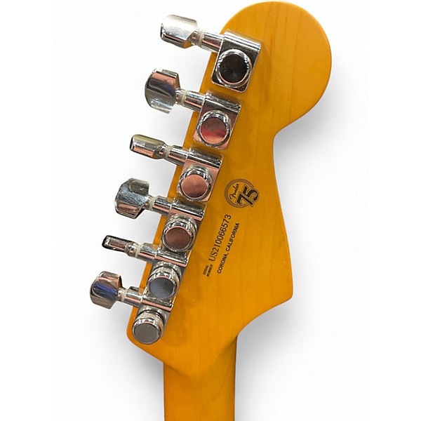 Used Fender American Ultra Stratocaster Metallic Blue Solid Body Electric Guitar