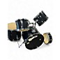 Used Sp 5 Piece 5 Piece Set bLACK Drum Kit