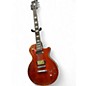 Used Custom Build  Les Paul Red Flame Solid Body Electric Guitar