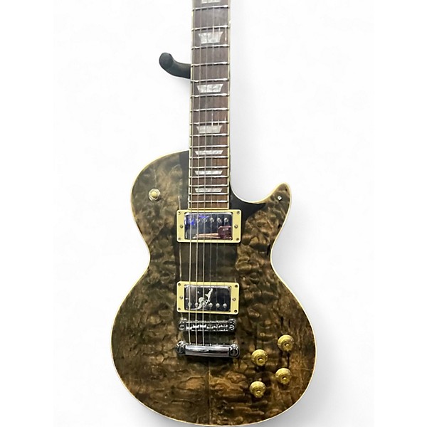 Used Indio DLX 66 burl Solid Body Electric Guitar