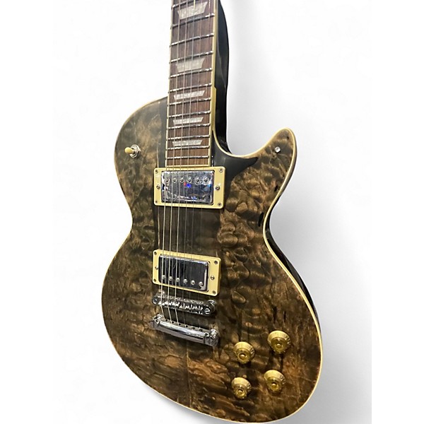 Used Indio DLX 66 burl Solid Body Electric Guitar