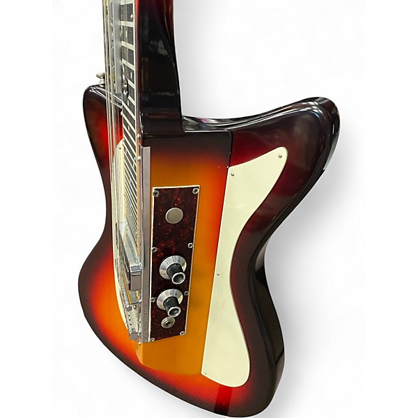 Vintage 1970s Melobar 10 3 Color Sunburst Solid Body Electric Guitar