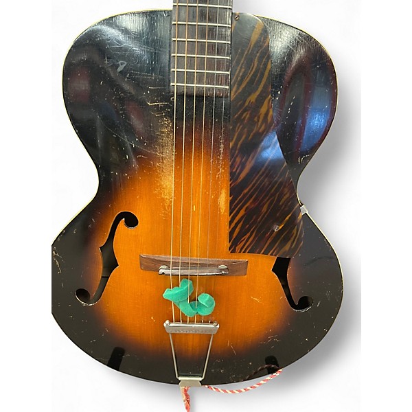 Vintage 1930s Kalamazoo   2 Tone Sunburst Acoustic Guitar