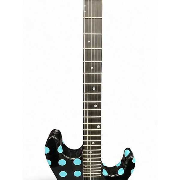 Used Kramer NIGHTSWAN BLACK/BLUE POLKA DOT Solid Body