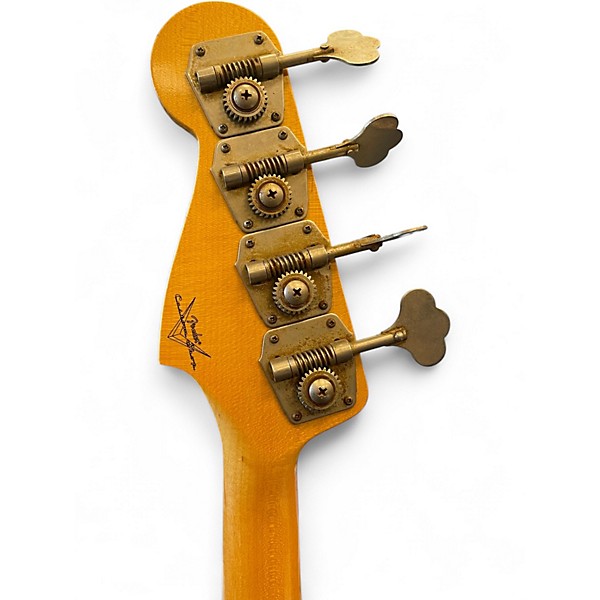 Used Fender 1964 Heavy Relic Jazz Bass Black Electric Bass Guitar