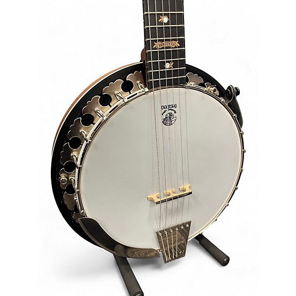 Used Deering B6-E Boston Series 6 String Natural Banjo