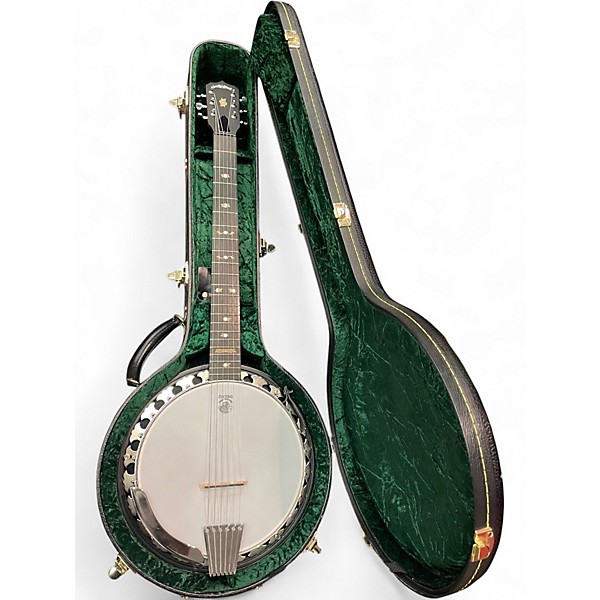 Used Deering B6-E Boston Series 6 String Natural Banjo