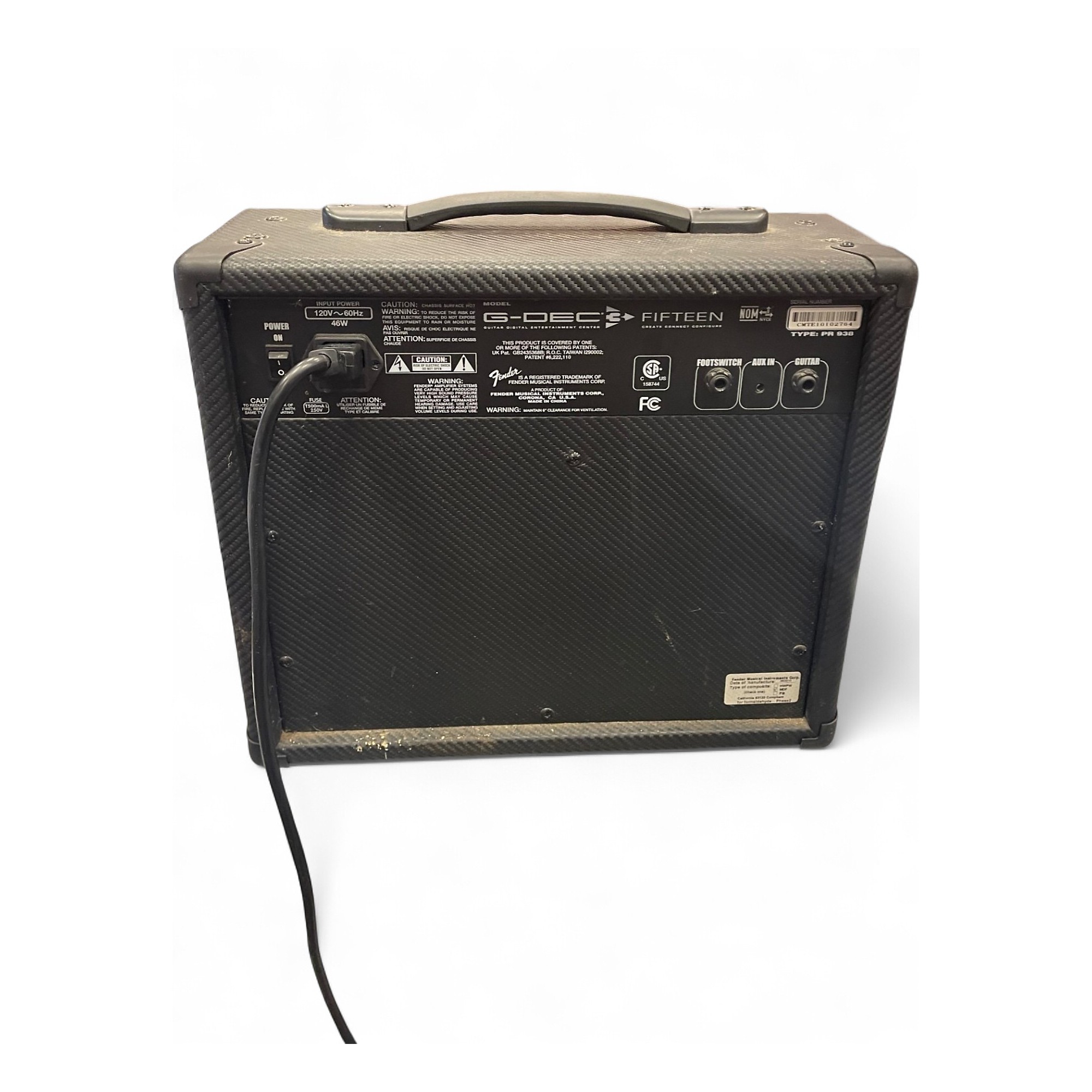 Fender G-DEC 3 FIFTEEN 動作品 コード無し Used Fender G Dec 3 Fifteen 15W 1X8 Guitar Combo Amp | Guitar Center