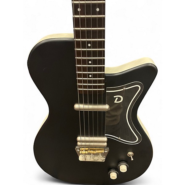 Used Danelectro u-2 56 2010 reissue Black Solid Body Electric Guitar