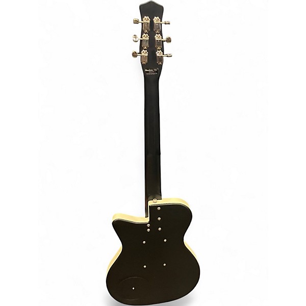 Used Danelectro u-2 56 2010 reissue Black Solid Body Electric Guitar