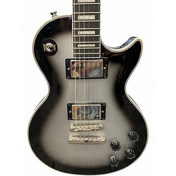 Used Epiphone Les Paul Custom Silverburst Solid Body Electric Guitar