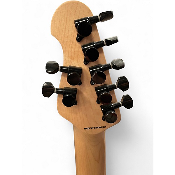 Used Sterling by Music Man JP70 John Petrucci Signature Flat Black Solid Body Electric Guitar