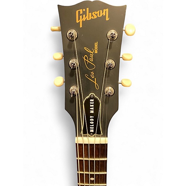 Used Gibson Les Paul Melody Maker Satin Black Solid Body Electric Guitar