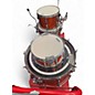 Used Pearl 4 Piece Export Metallic Orange Drum Kit