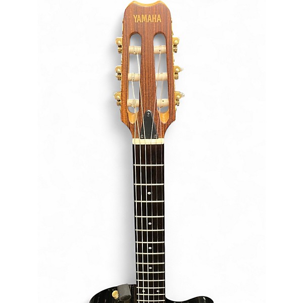 Used Yamaha aex500n Black Acoustic Electric Guitar Black