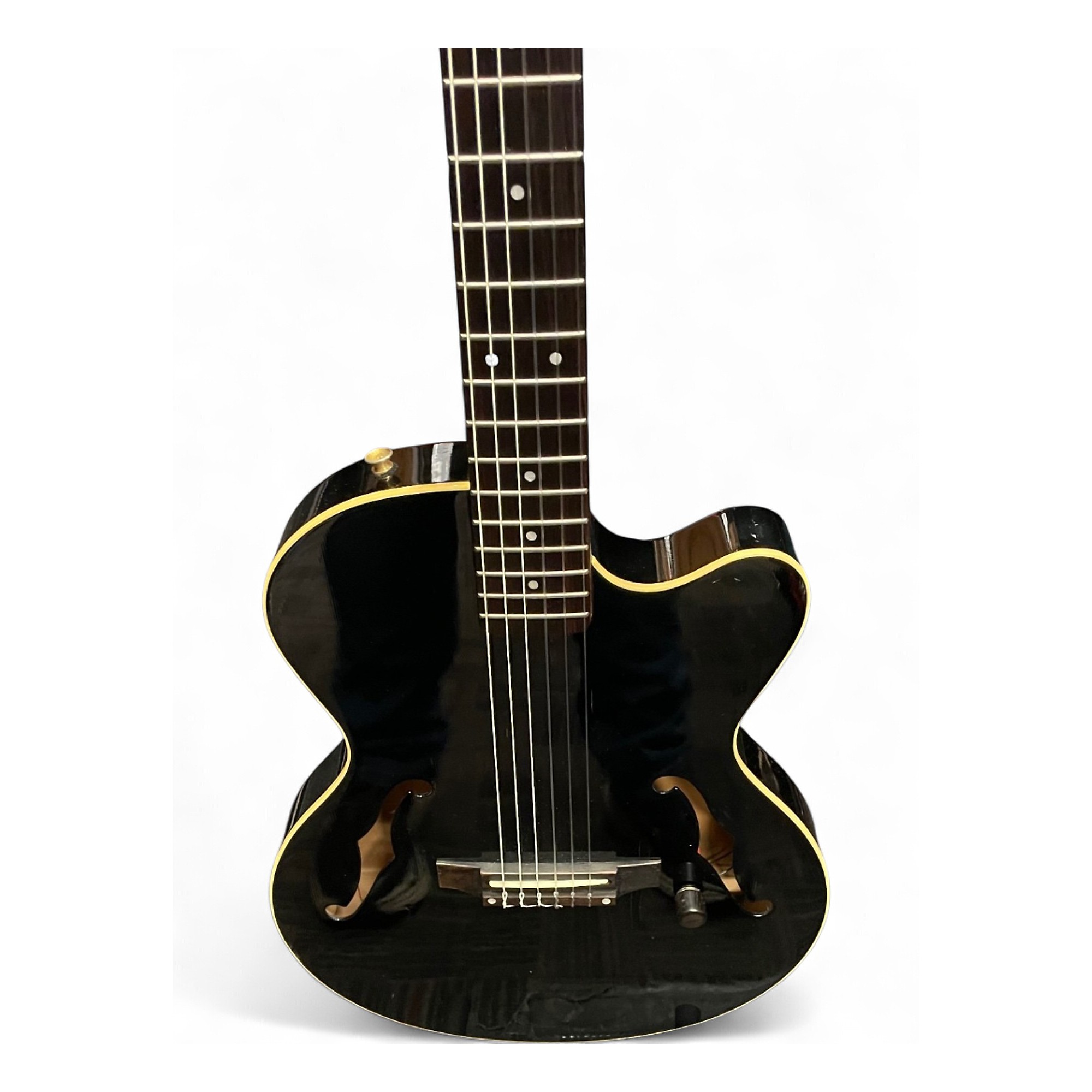 Used Yamaha aex500n Black Acoustic Electric Guitar Black | Guitar