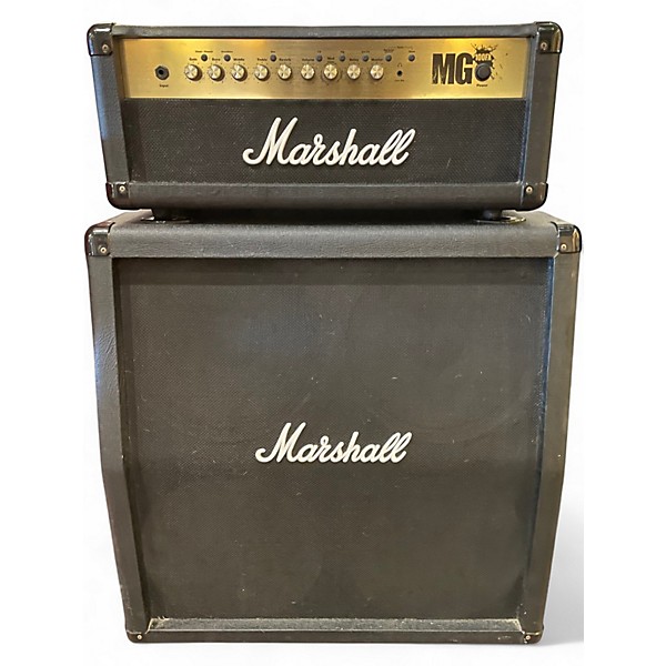 Used Marshall MG100HFX 100W W/ MG412 Cab Guitar Stack