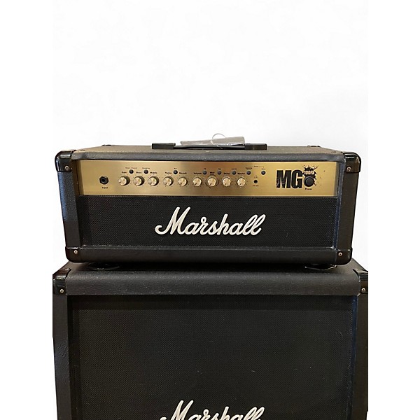 Used Marshall MG100HFX 100W W/ MG412 Cab Guitar Stack