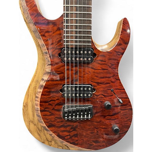 Used Kiesel ARIES 7 Red Solid Body Electric Guitar Red