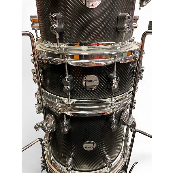 Used PDP by DW 6 Piece Concept Series CARBON FIBER Drum Kit