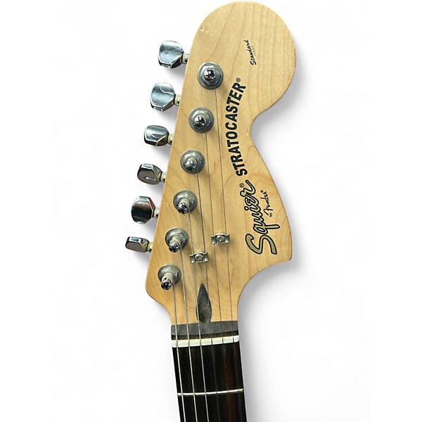 Used Squier STANDARD STRATOCASTER LIMITED EDITION CHAMPAGNE SPARKLE Solid Body Electric Guitar