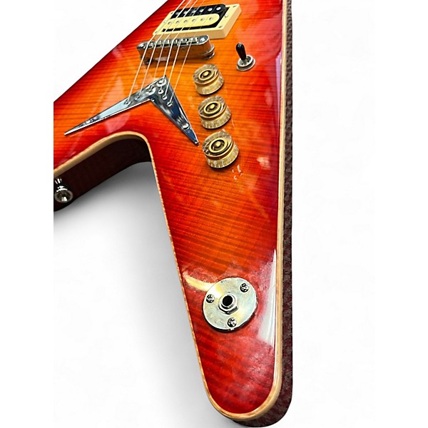 Used Dean Zelinsky V BURST Solid Body Electric Guitar BURST