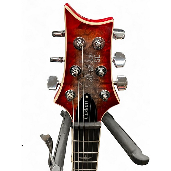 Used PRS SE Custom 2408 Charcoal Cherry Burst Solid Body Electric Guitar