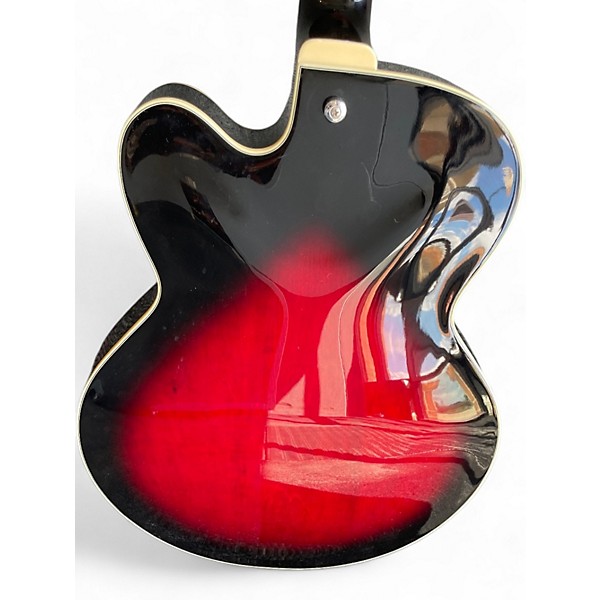 Used Ibanez AF75TRS Transparent Red Sunburst Hollow Body Electric Guitar