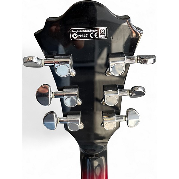 Used Ibanez AF75TRS Transparent Red Sunburst Hollow Body Electric Guitar