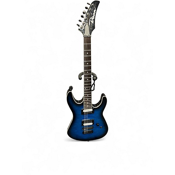 Used Dean MDX QM TBB Trans Blue Burst Solid Body Electric Guitar