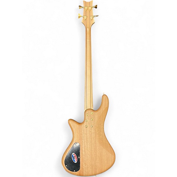 Used Schecter Guitar Research Stiletto Custom 4 String Natural Electric Bass Guitar