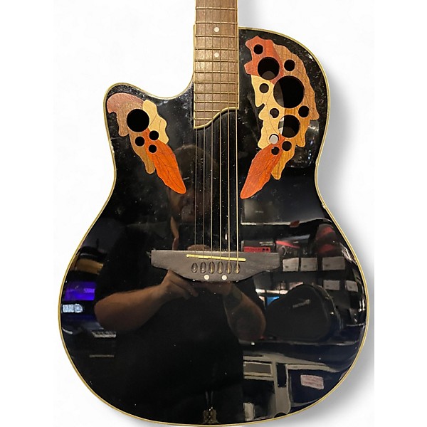 Used Ovation CS247 Black Acoustic Electric Guitar