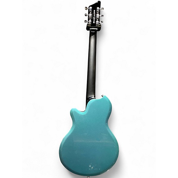Used Supro Westbury Island Series Turquoise Metallic Solid Body Electric Guitar