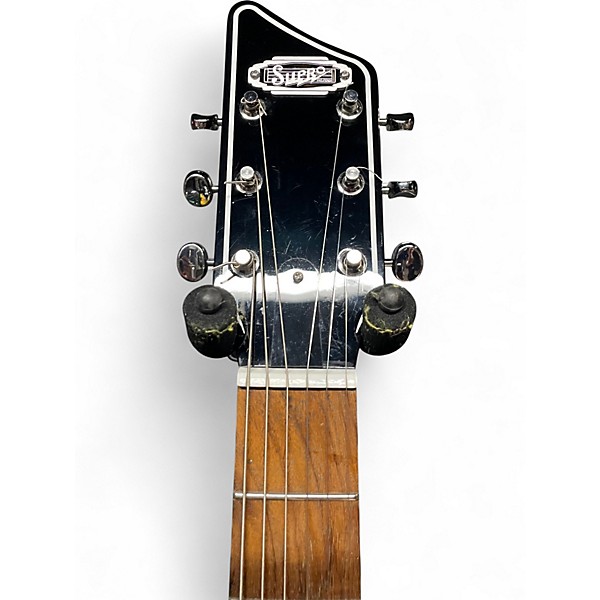 Used Supro Westbury Island Series Turquoise Metallic Solid Body Electric Guitar