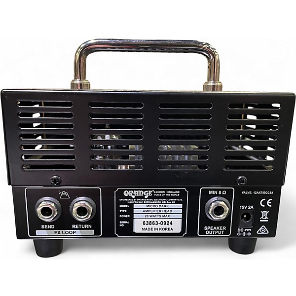 Used Orange Amplifiers Micro Dark 20W Tube Guitar Amp Head
