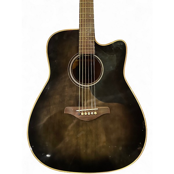 Used Yamaha A1M Trans Black Acoustic Electric Guitar