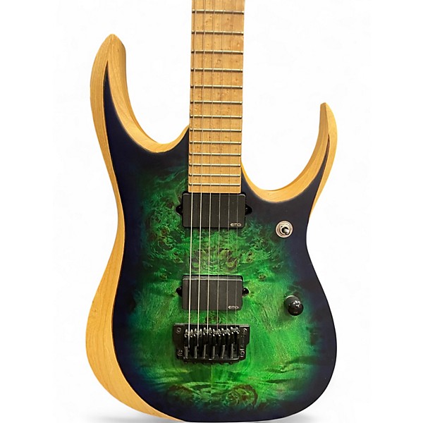 Used Ibanez RGDIX6MPB Surreal Blue Solid Body Electric Guitar