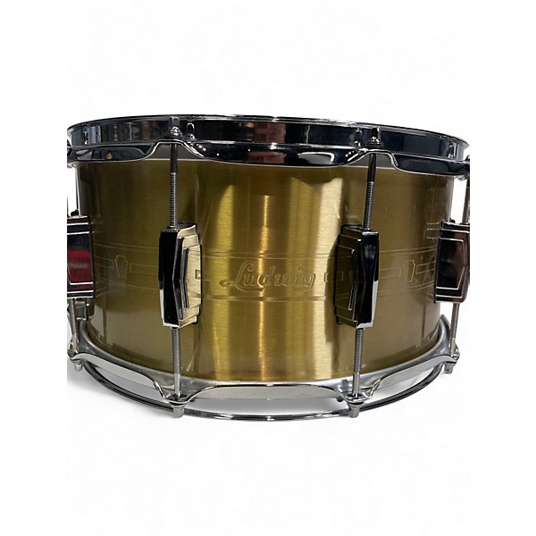 Used Ludwig 14X7 BRASS HEIRLOOM SNARE BRASS Drum